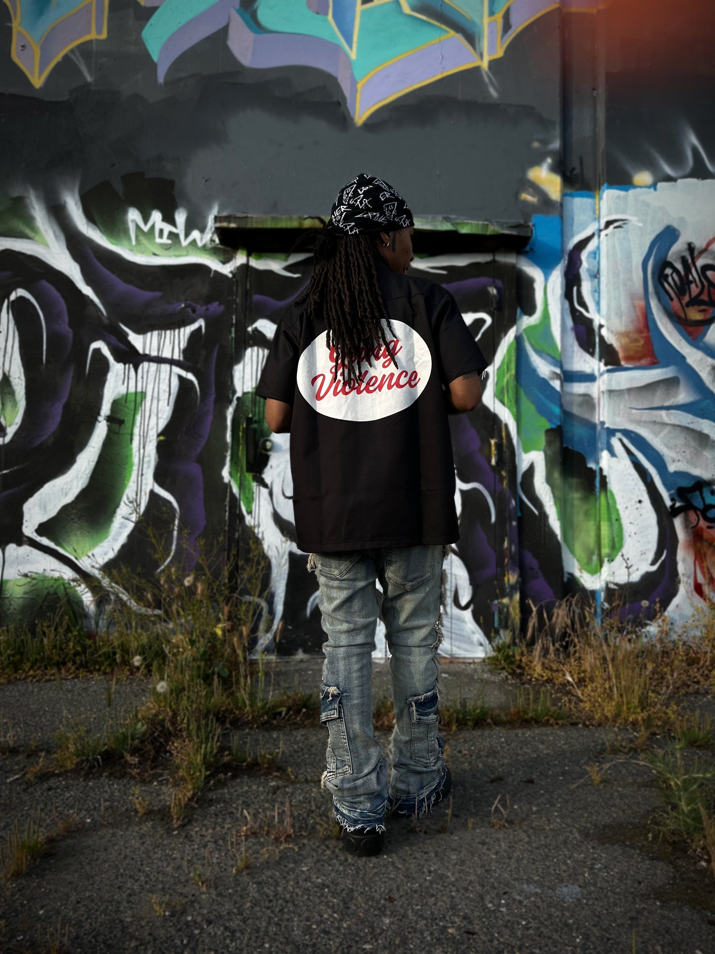 GV Black Patchwork Shirt