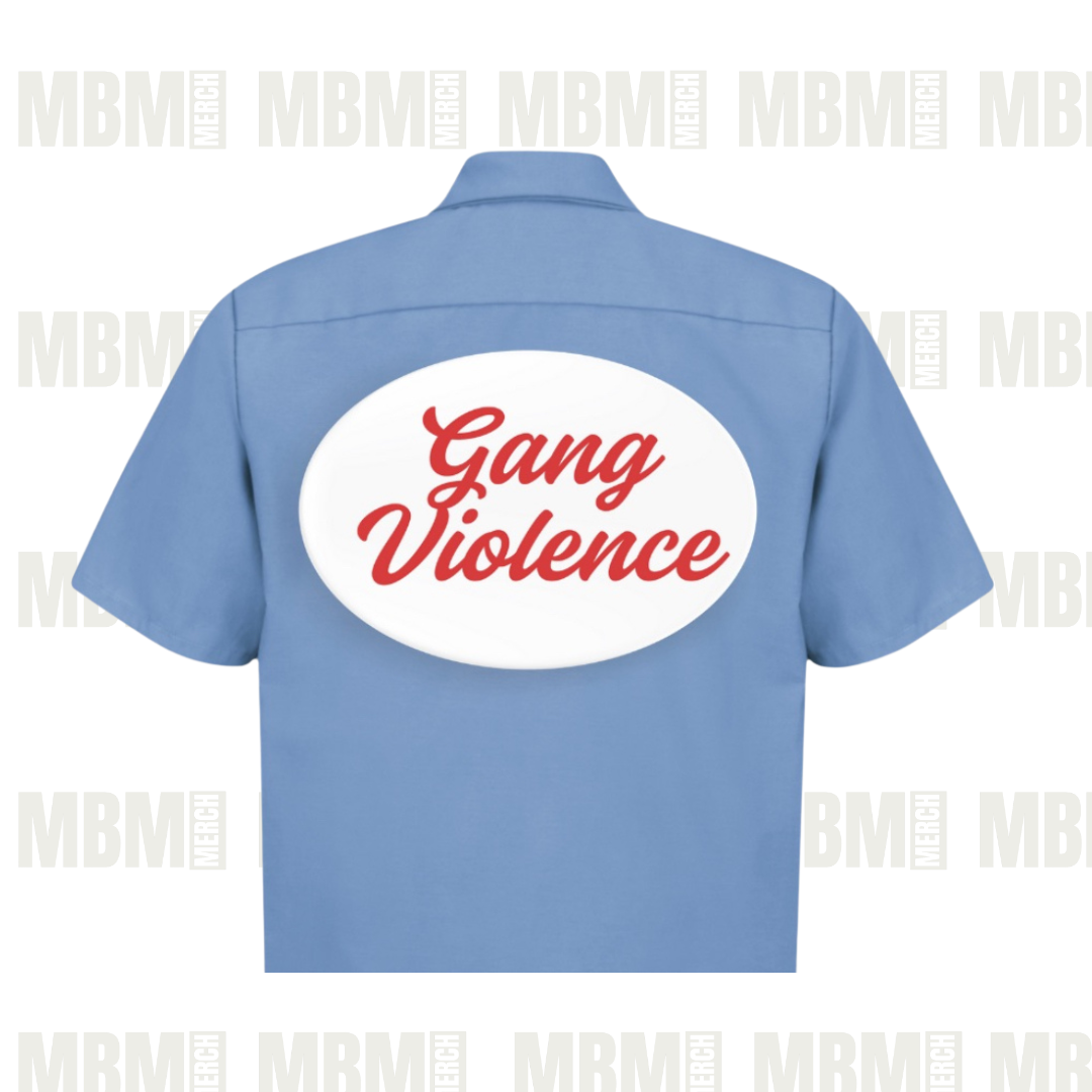 Light Blue GV Patchwork Cropped